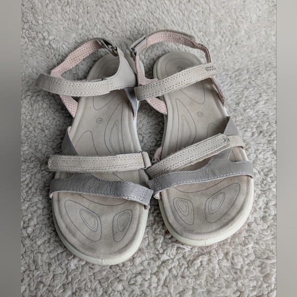 ECCO Sandals For Women Size 41 = 10, 10.5 US Beige Color - Picture 2 of 7